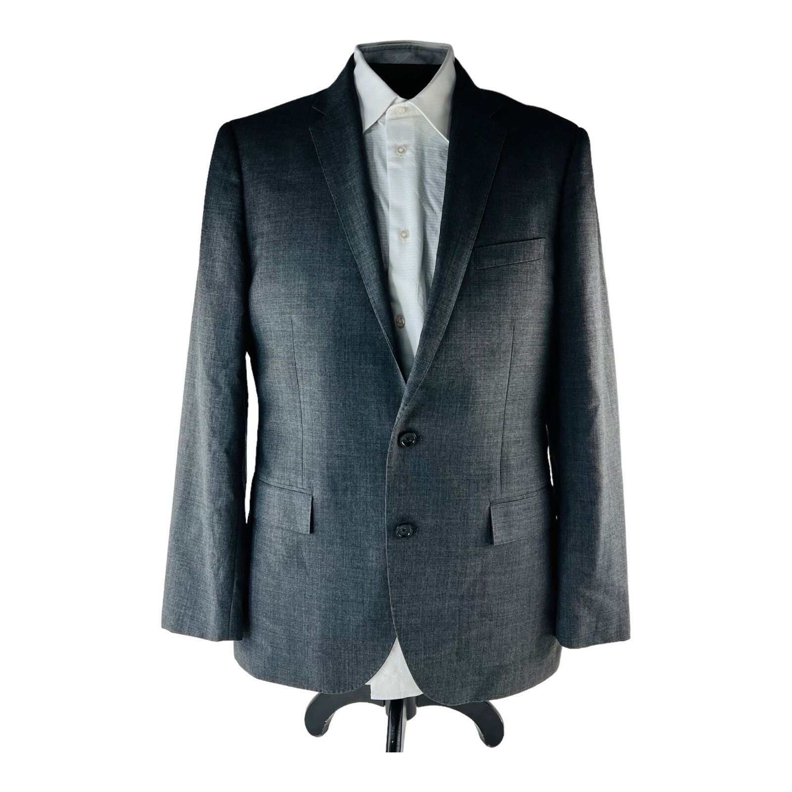 J.Crew Ludlow Gray Tollegno 1900 Wool 2 Button/Vent Blazer Mens Size 44l